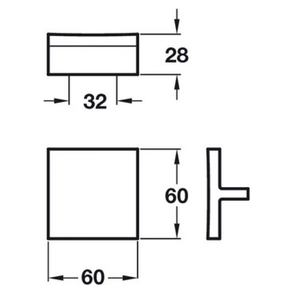 Amber Knob Handle Measurements