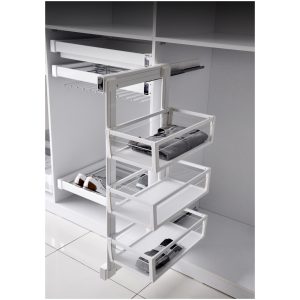 3 Tier Basket Pull-Out White