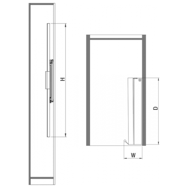 Turning Mirror Mechanism Technical Diagram