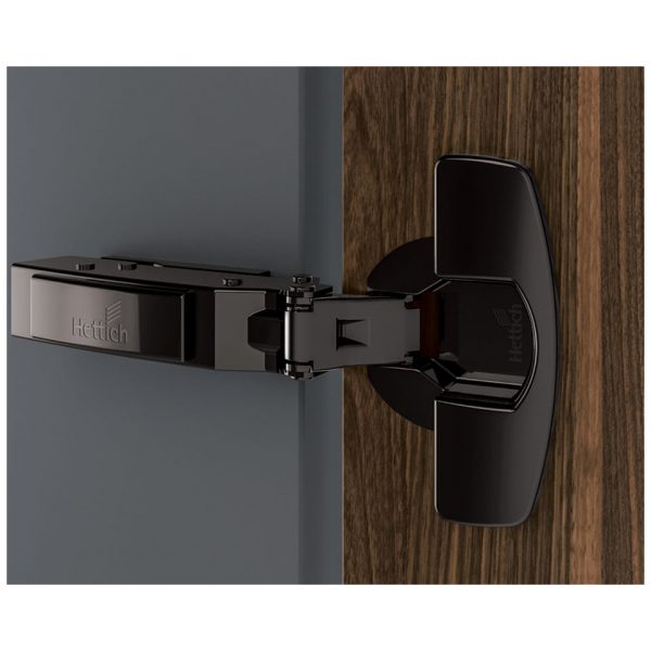 Hettich 110 Thin Door Black Sensys Clip On Hinge