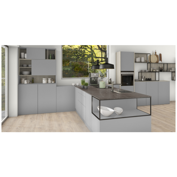 matte grey kitchen