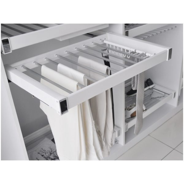 trouser rack white